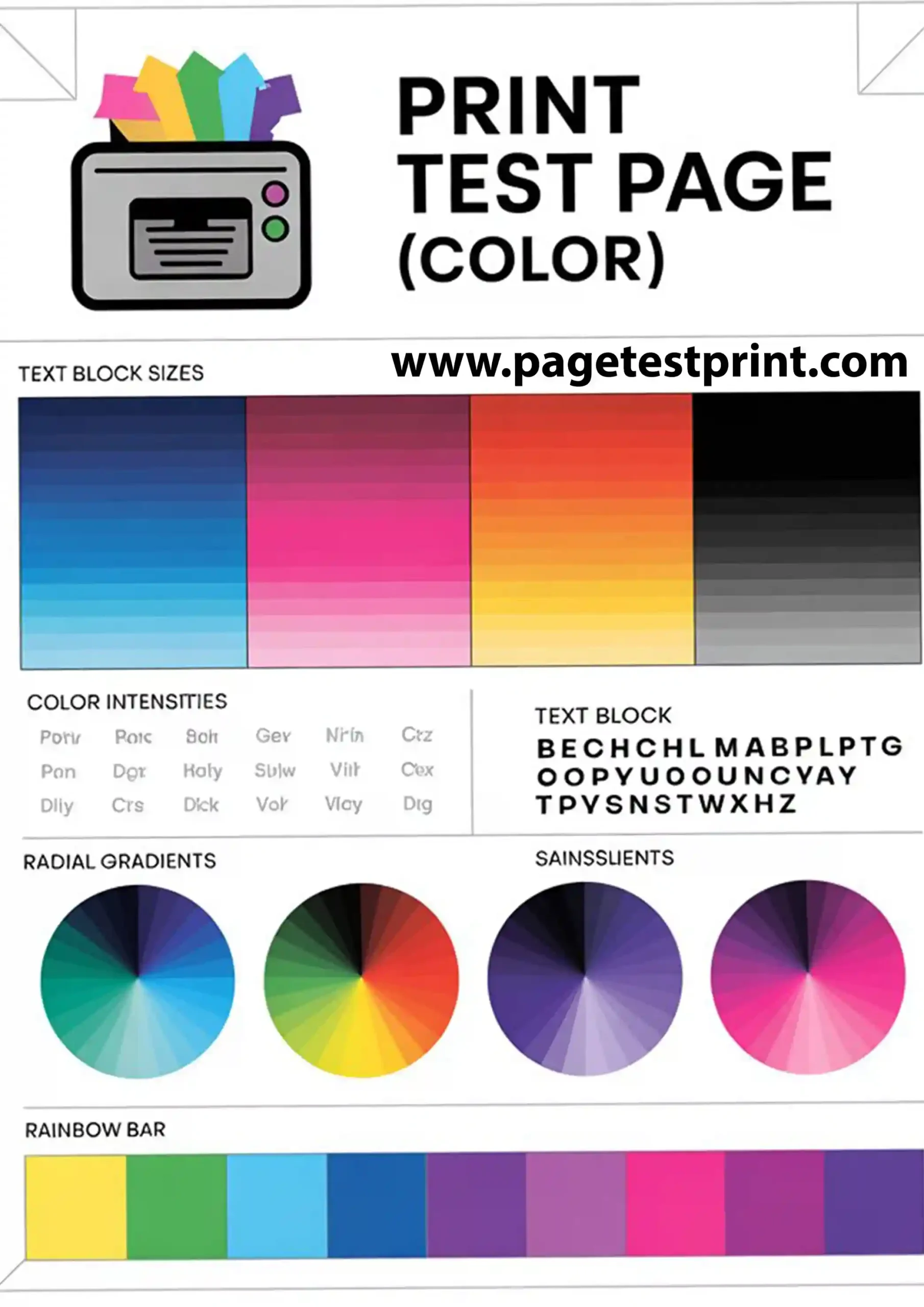 Color Printer Test Page 4 Color Printer Test Page