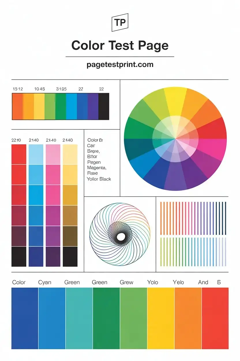 Color Printer Test Page 2 color printer test